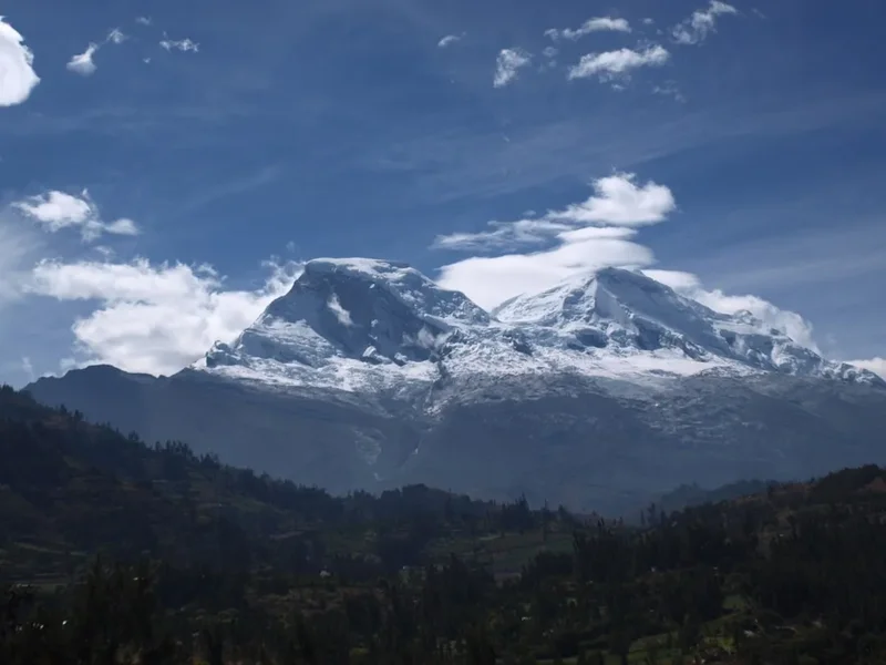 Forest and landscape view on the Andean Amazon Trail