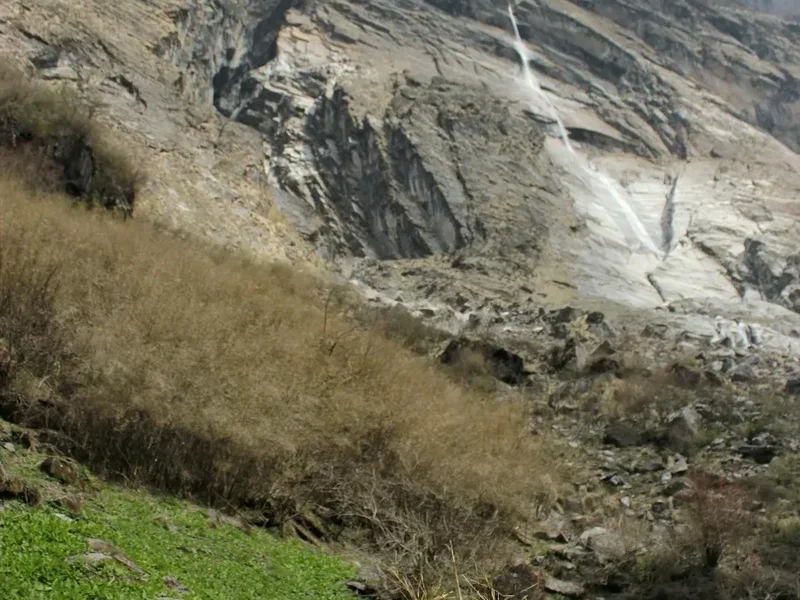 Mountain and nature scenery on the Annapurna Base Camp Trek