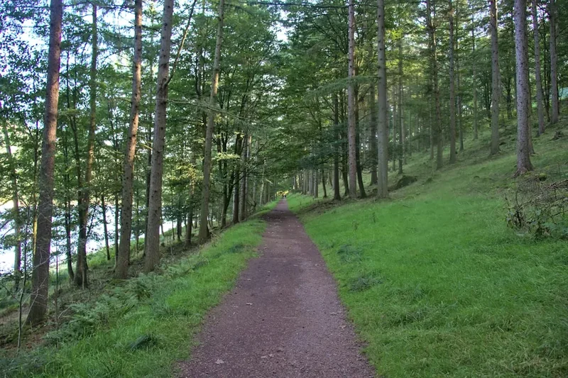 Hiking trail path on the Beinn Eighe Trail