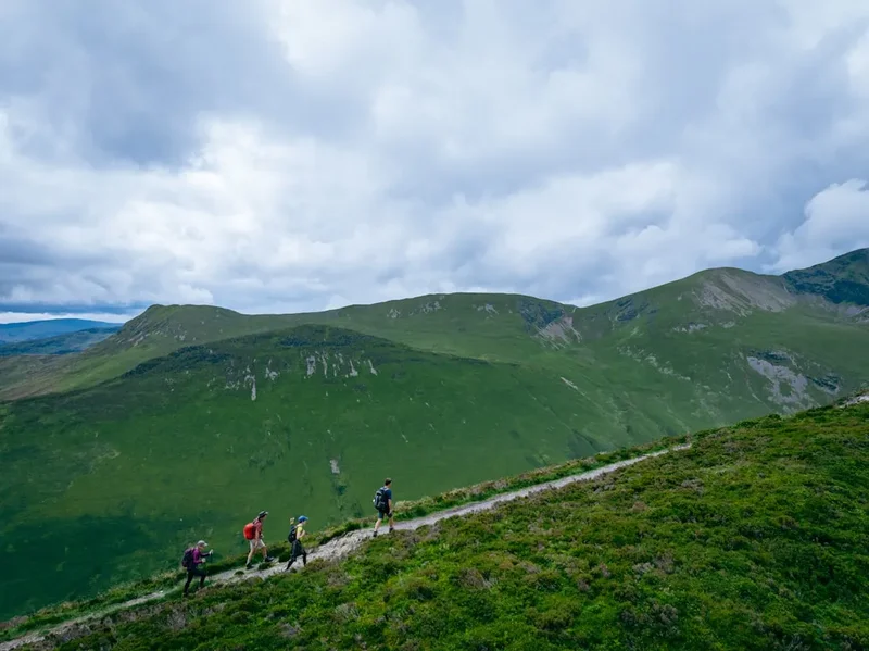 Mountain and nature scenery on the Beinn Eighe Trail