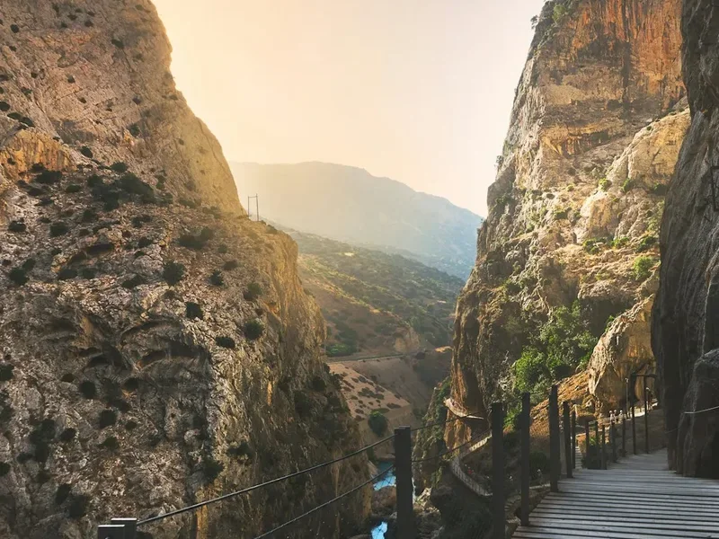 Hiking trail path on the Caminito Del Rey