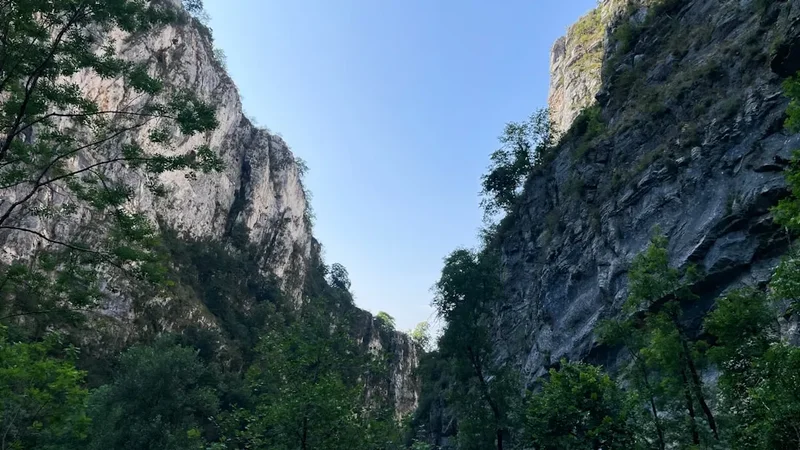 Mountain and nature scenery on the Cascade Herisson Trail