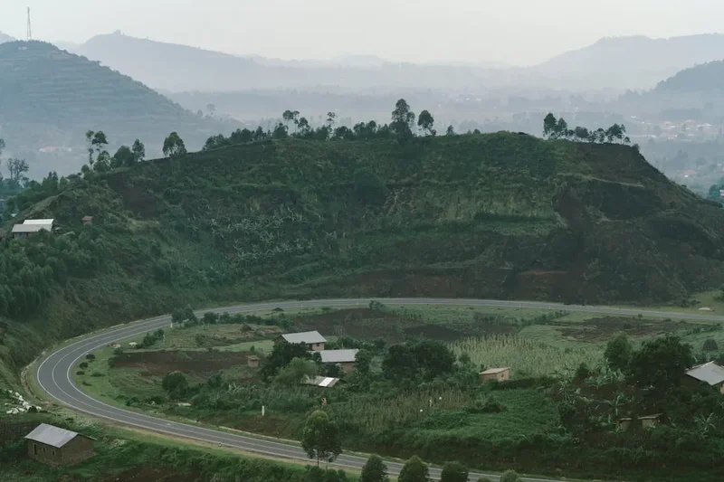 Mountain and nature scenery on the Central Circuit Rwenzori Mountains