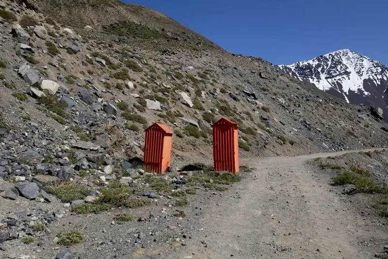Hiking trail path on the Cerro Toco Ascent