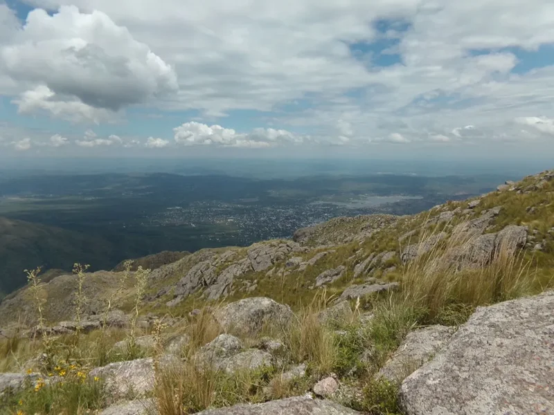 Forest and landscape view on the Cerro Torre Viewpoint
