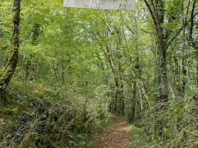 Hiking trail path on the Col De La Lombarde