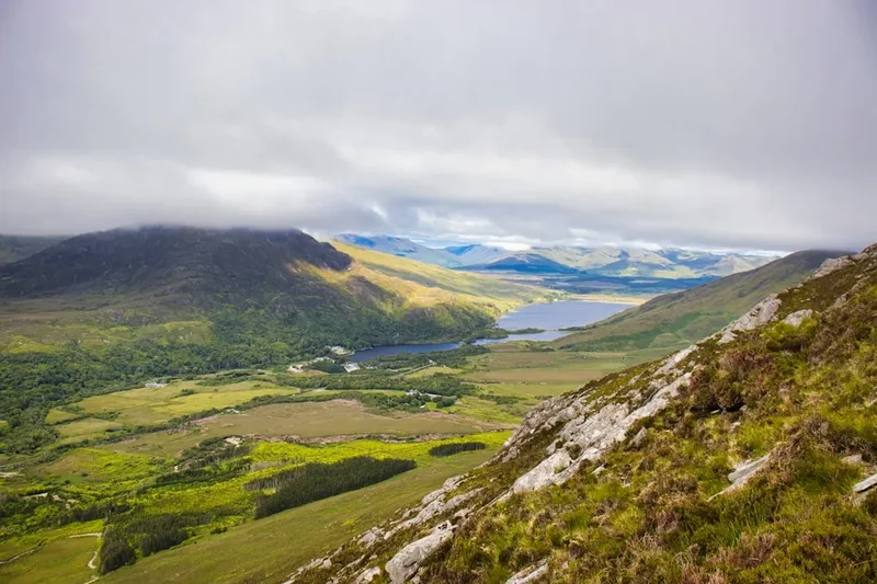 Mountain and nature scenery on the Croagh Patrick
