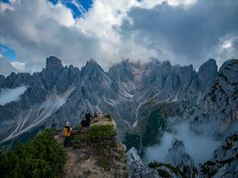 Mountain and nature scenery on the Dolomites Alta Via 4