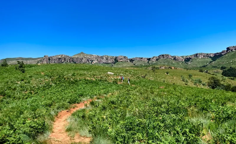 Mountain and nature scenery on the Drakensberg Amphitheatre Hike