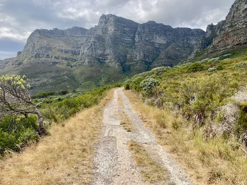 Hiking trail path on the Drakensberg Traverse