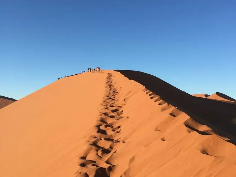 Hiking trail path on the Dune 45 Trek