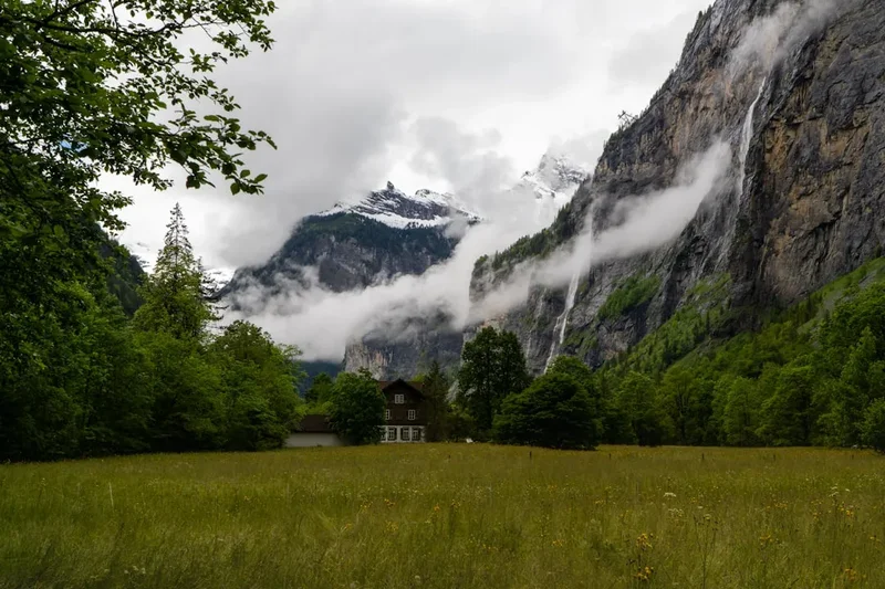 Forest and landscape view on the Gastlosen Tour