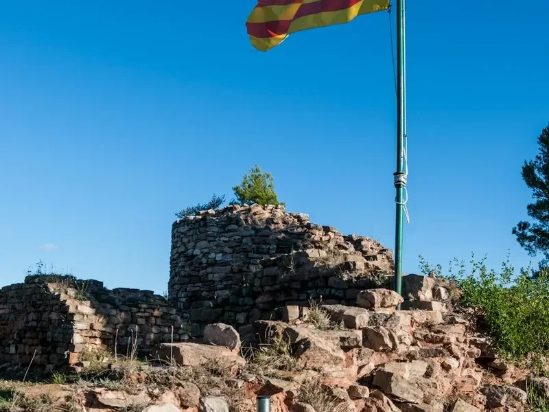 Hiking trail path on the Gr1 Catalonia
