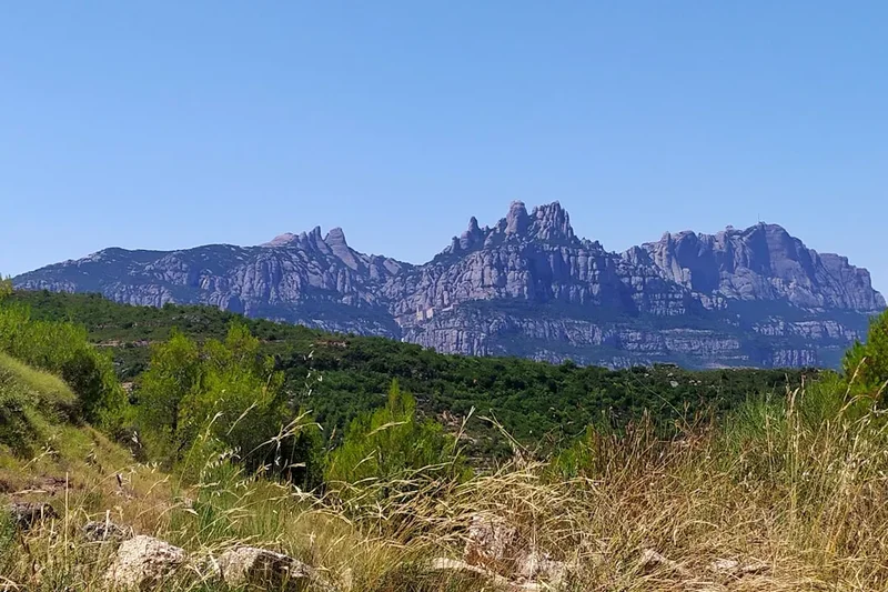 Mountain and nature scenery on the Gr1 Catalonia