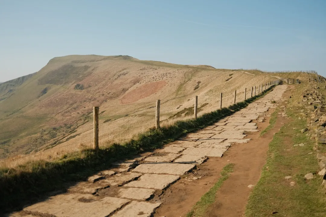 Hiking trail path on the Hadrians Wall Path