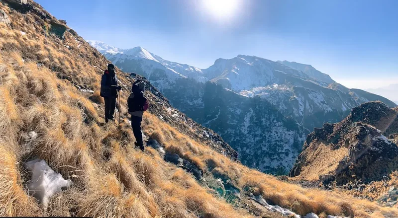 Mountain and nature scenery on the Hampta Pass Trek