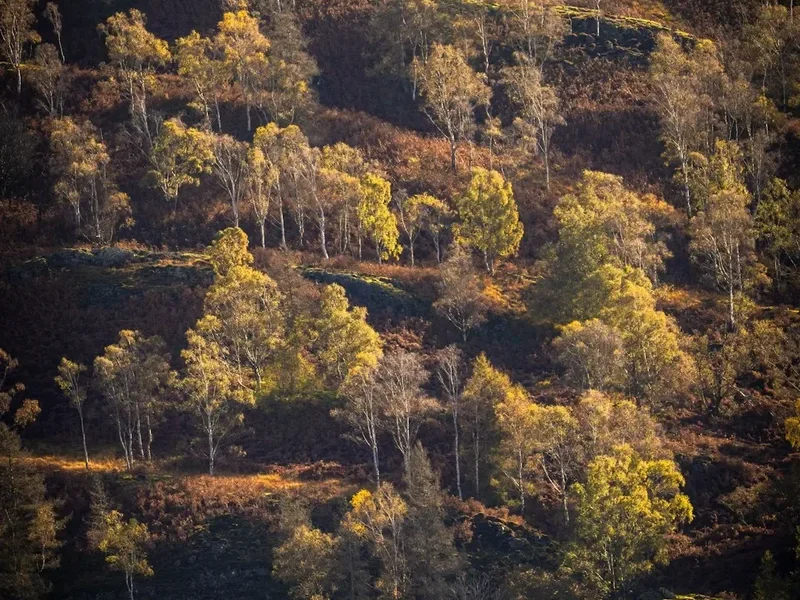 Mountain and nature scenery on the Helvellyn Striding Edge