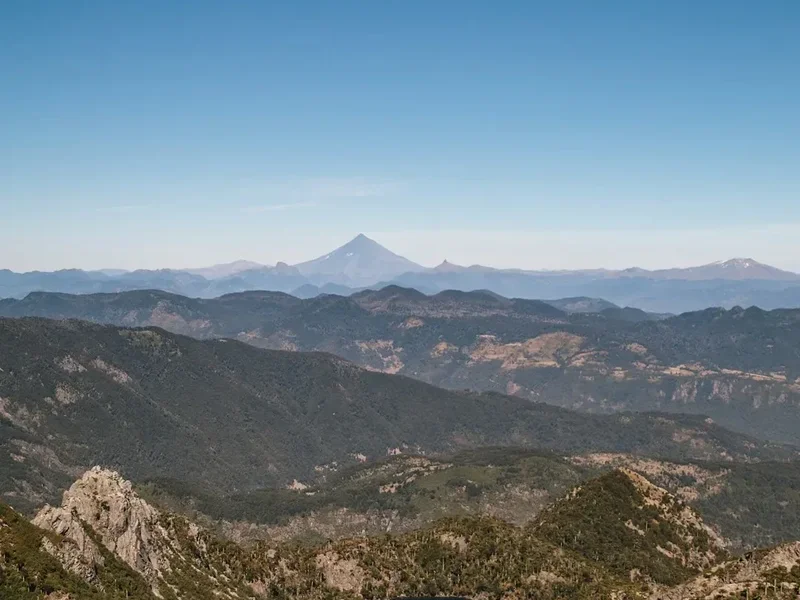 Hiking trail path on the Huerquehue Circuit