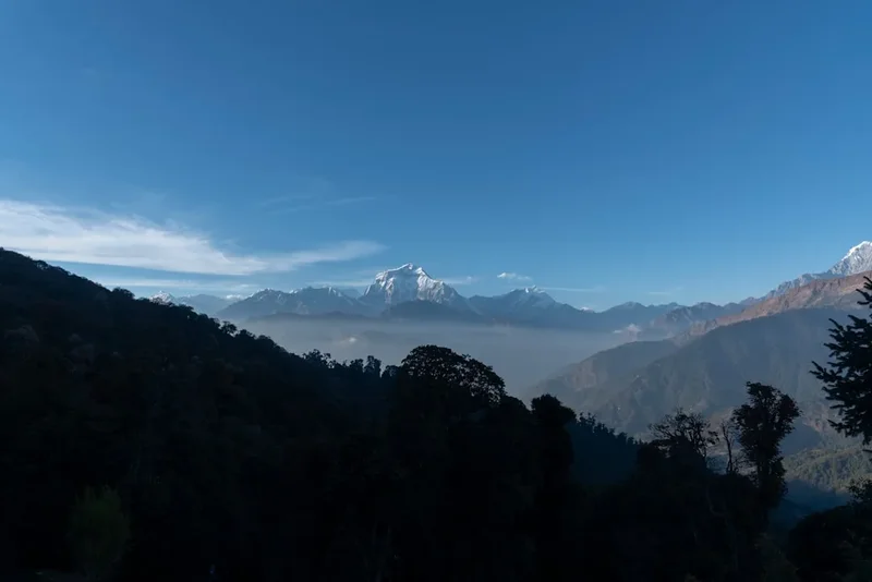 Mountain and nature scenery on the Kanchanjunga Base Camp