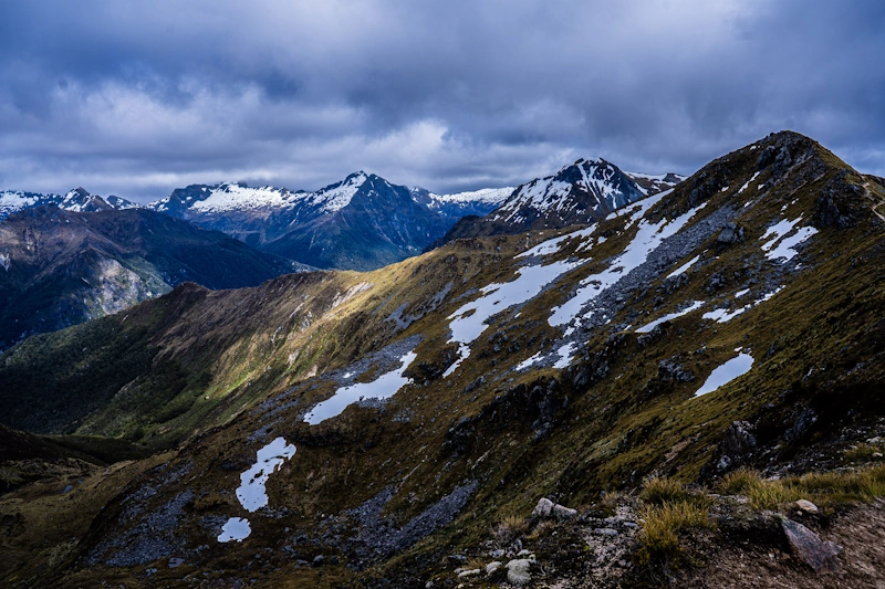 Forest and landscape view on the Kepler Track