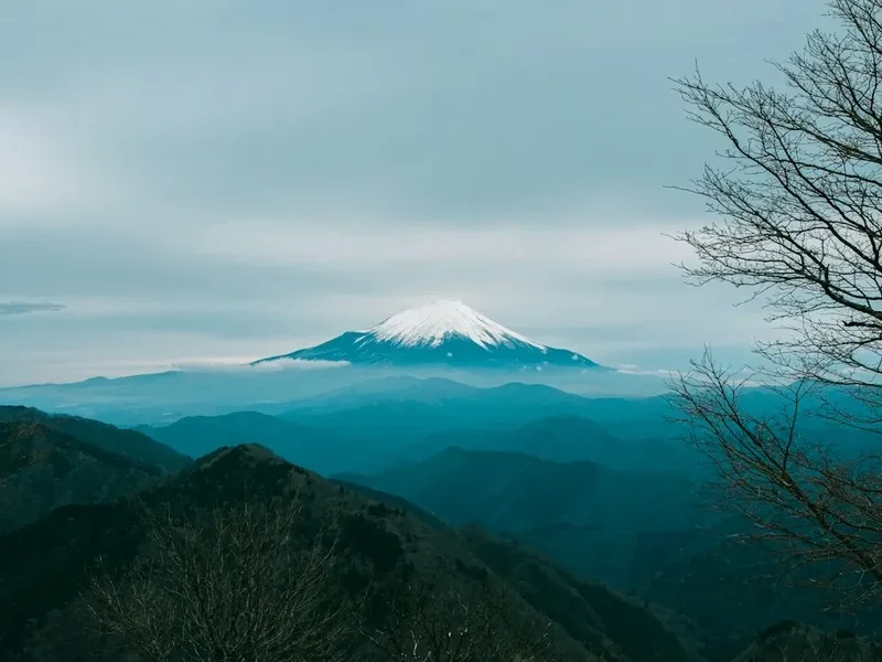 Mountain and nature scenery on the Kumano Kodo