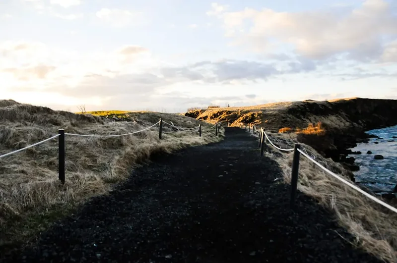 Hiking trail path on the Laugavegur Trail