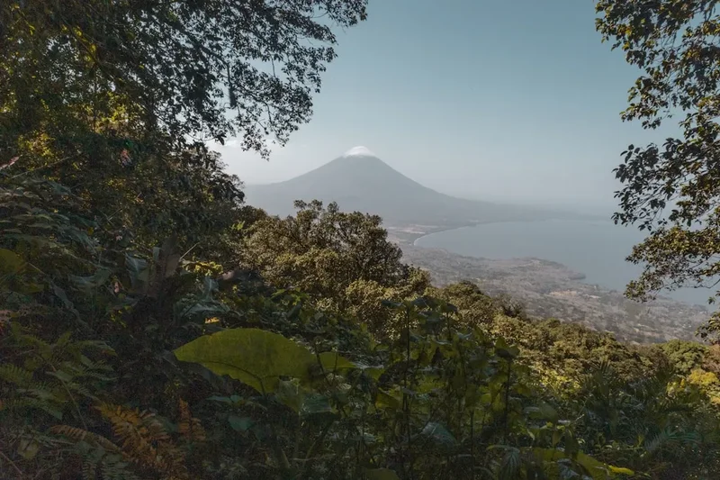 Hiking trail path on the Maderas Volcano Hike