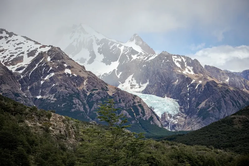 Mountain and nature scenery on the Marconi Glacier Traverse