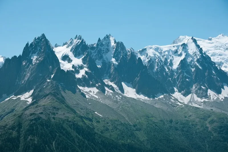 Mountain and nature scenery on the Mont Blanc Ascent