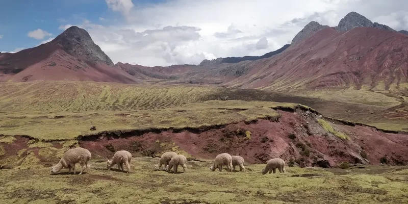 Mountain and nature scenery on the Moray Maras Trail