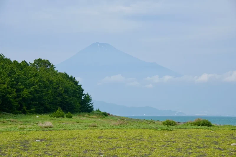 Mountain and nature scenery on the Mount Aso Crater Walk