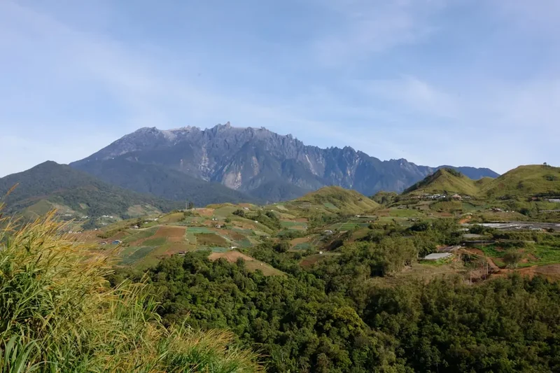 Hiking trail path on the Mount Kinabalu Trek Day Section