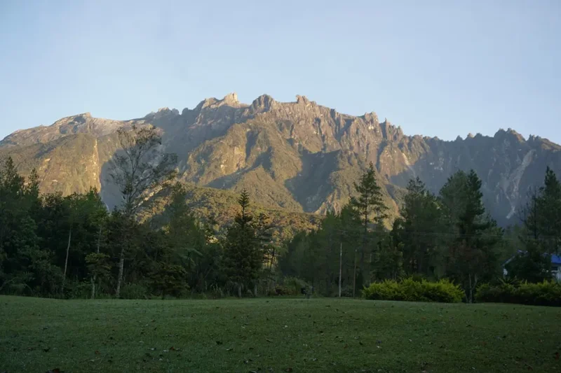 Forest and landscape view on the Mount Kinabalu Trek Day Section