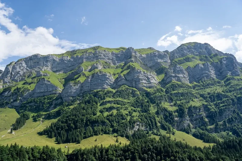 Mountain and nature scenery on the Muottas Muragl Hike