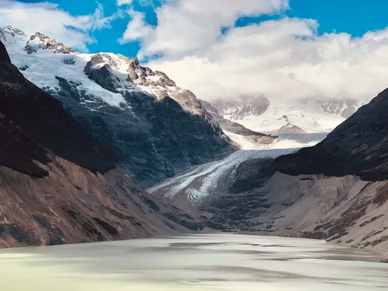 Mountain and nature scenery on the Patagonian Icefield Traverse