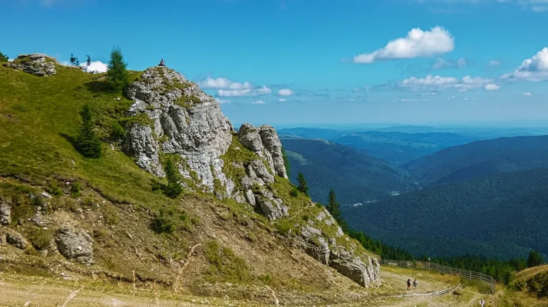 Mountain and nature scenery on the Piatra Craiului Ridge