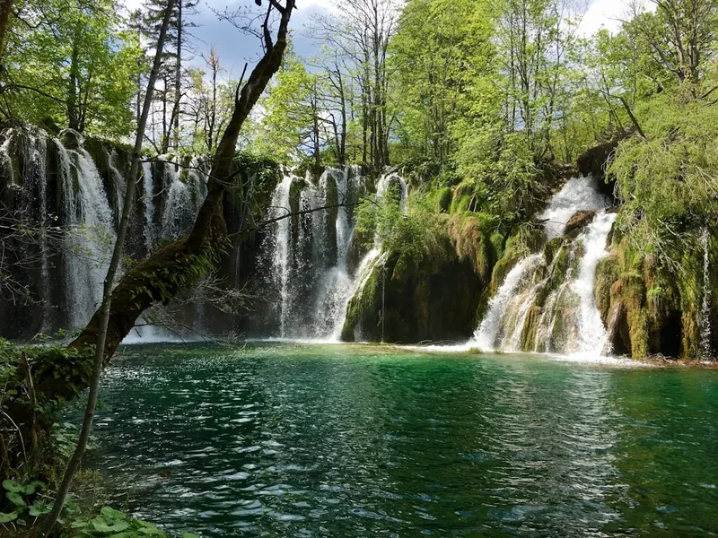 Forest and landscape view on the Plitvice Lakes Trail H