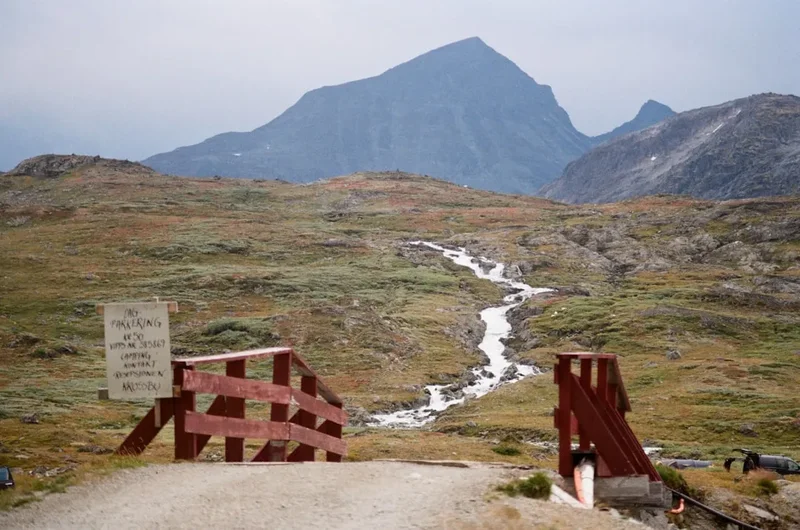 Hiking trail path on the Pulpit Rock Preikestolen