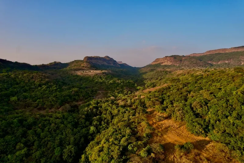 Forest and landscape view on the Rajmachi Fort Trek