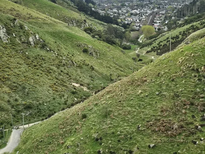 Hiking trail path on the Routeburn Flats To Falls