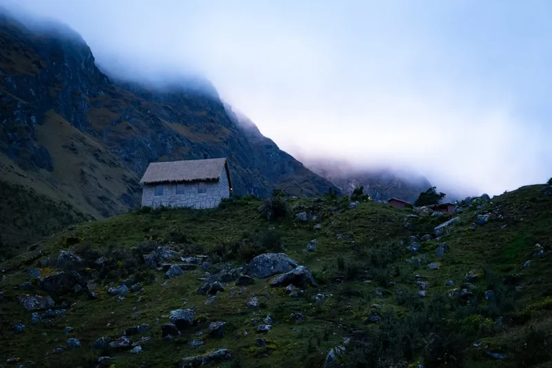 Mountain and nature scenery on the Salkantay Trek