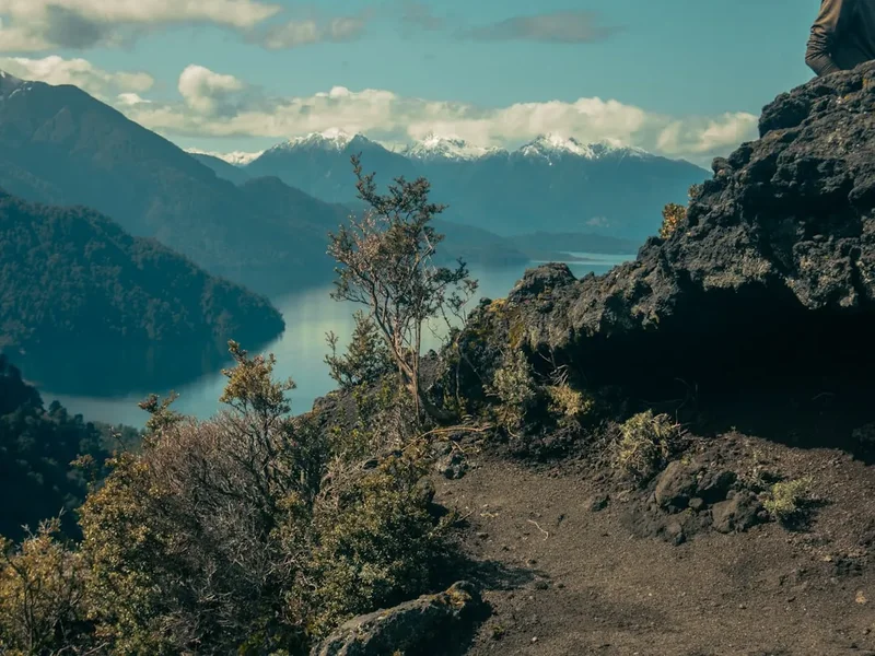 Mountain and nature scenery on the Saltos Del Laja Trail