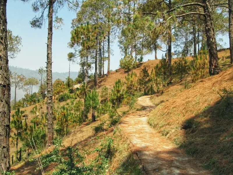 Hiking trail path on the Savandurga Hill Trek
