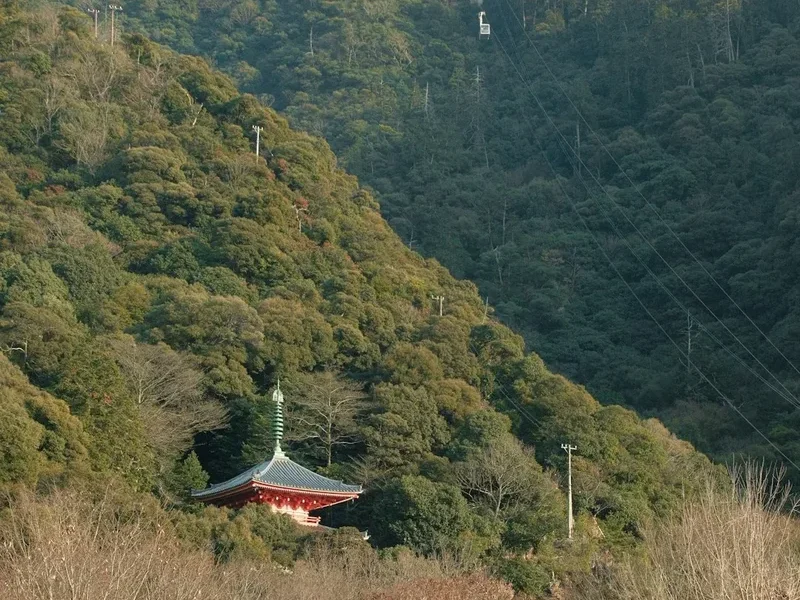 Mountain and nature scenery on the Shikoku 88 Temple Pilgrimage
