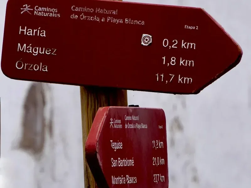 Hiking trail path on the Sierra Nieves Loop