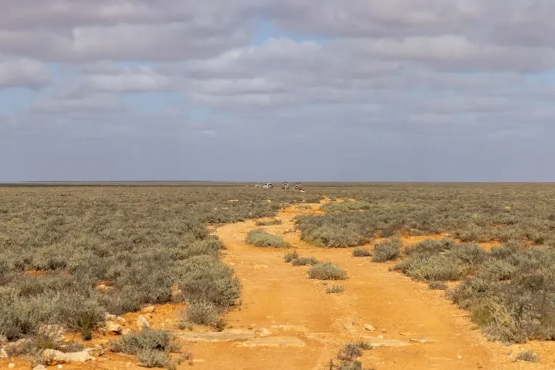 Hiking trail path on the Simpson Desert Crossing