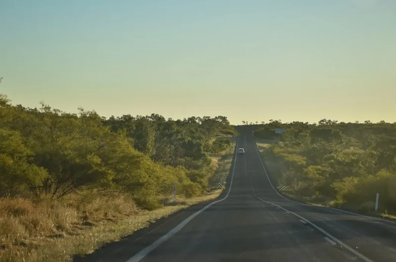 Forest and landscape view on the Simpson Desert Crossing