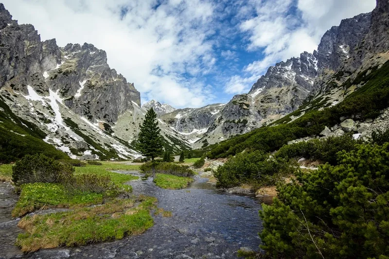 Hiking trail path on the Tatra High Route