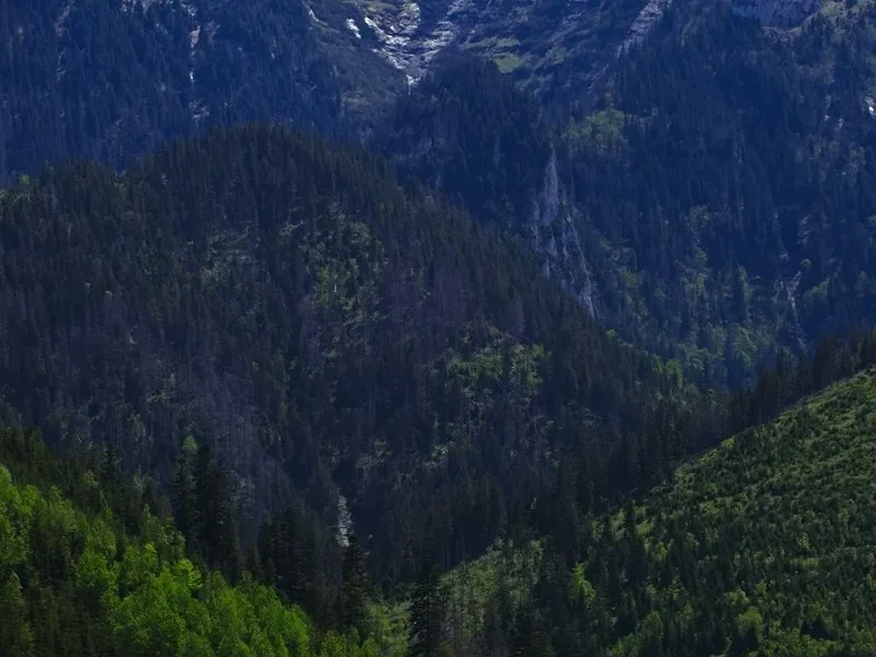 Hiking trail path on the Tatra Mountains Traverse