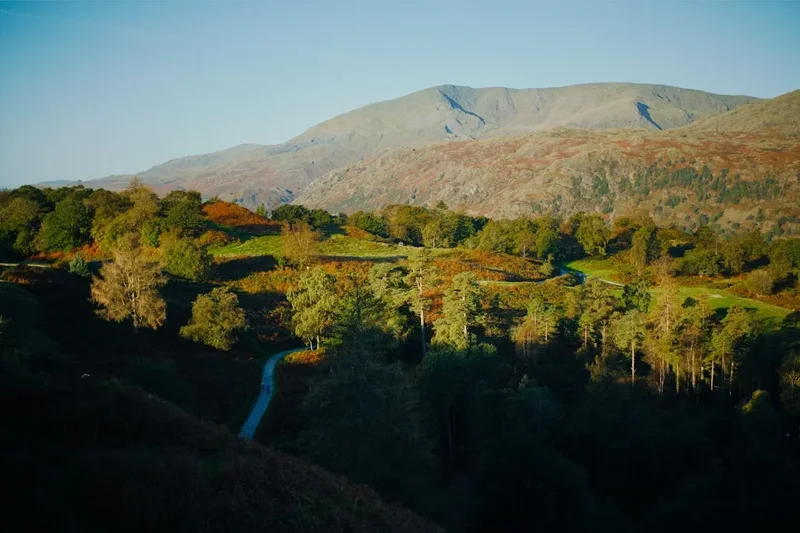 Mountain and nature scenery on the Tennyson Down Trail